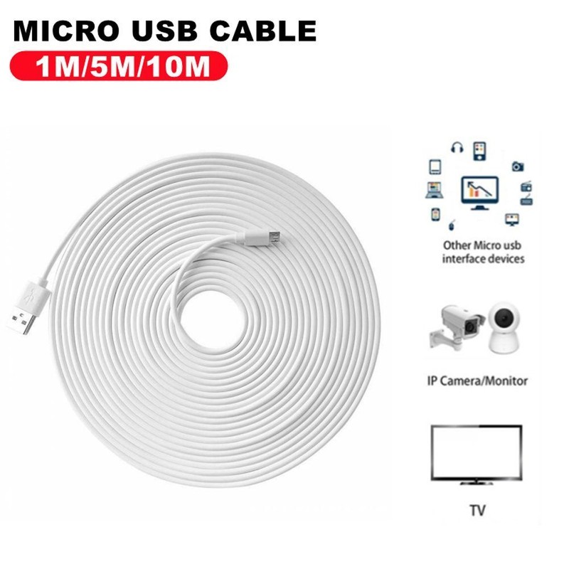 Micro USB Charging Charger Cable For Android Smart Phone 1/2/3/5/6/7/8/10m US