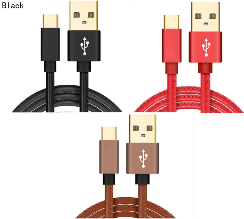 HIGH SPEED LEATHER USB Type C 3.1 CABLE CHARGER SAMSUNG GALAXY S8 S8 PLUS