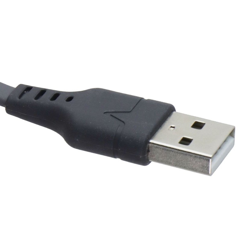 Ventev 3.3 Foot USB-A to USB-C High Speed Flat Cable - Gray gallery