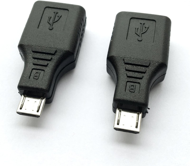 Dual Pack USB 2.0 OTG Adapter - Micro USB Male to USB Female Connector gallery
