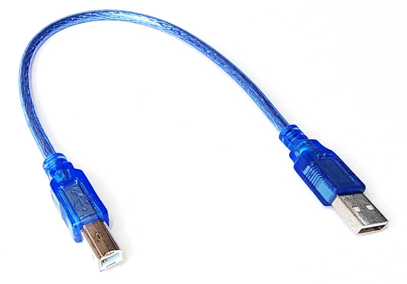 USB Cable for Arduino Uno Mega USB 2.0 Type A to B Data Transfer 30cm 2Pcs gallery