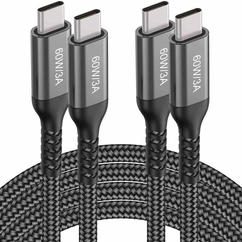 USB-C to USB-C Cable (15FT 2PACK 60W) Long Cable,Fast Charging Cord for iPhon…