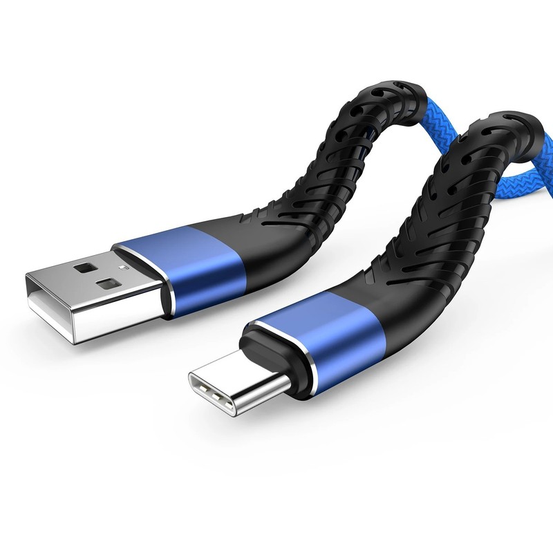 USB Type C Fast Charging Cable 3A USB to USB-C Nylon Braided Charger Lead Data gallery