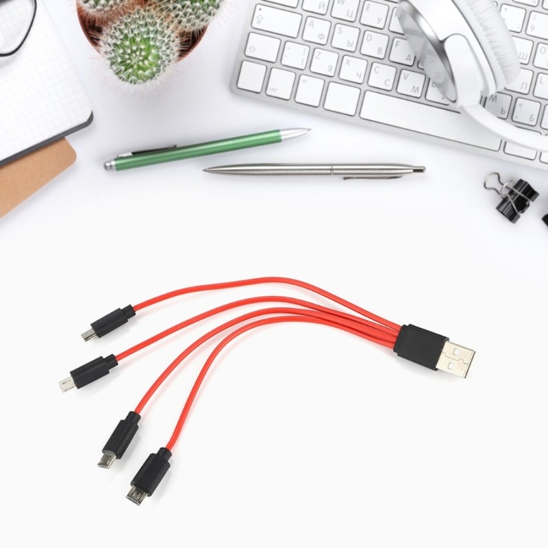 4 in 1 Multi USB Cable Multiple Devices Charger Cord for Android Phone Tablet gallery
