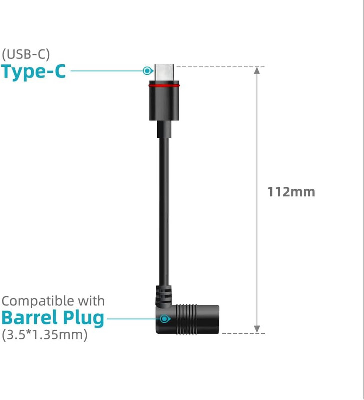 2PCS Barrel Plug to USB-C Adapter for Ring USB C Outdoor Cameras, Barrel Adapter gallery