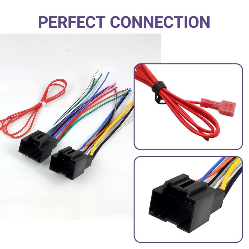 Radio Wiring Harness Connector Wire Cable Adapter Compatible with 2006-2013 GM gallery