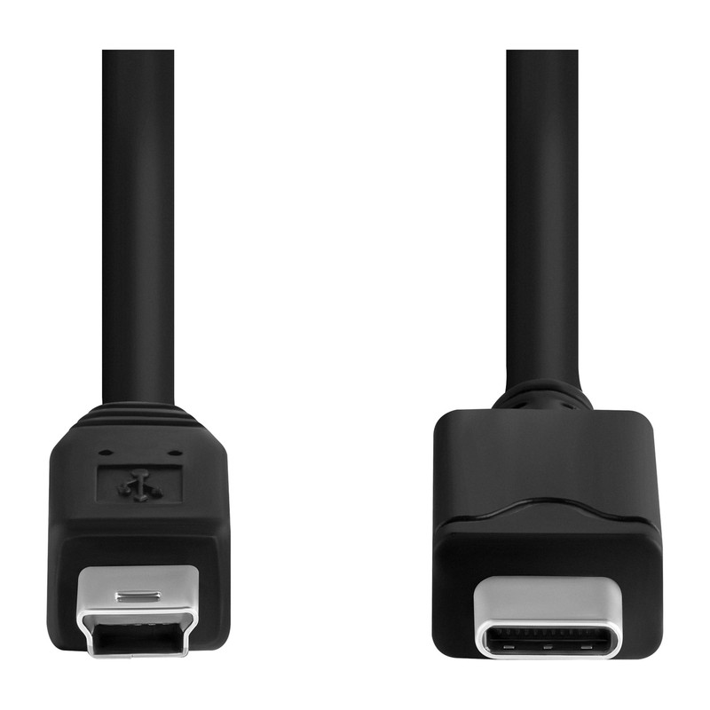 20-Foot Mini USB 5-Pin to USB Type C Tethering Cable + FREE Storage Bag & Gift