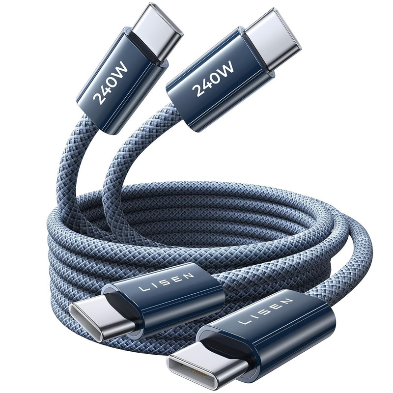 10FT USB C Cable Fast Charging, 240W Long USB C to USB C Cable 10FT Super gallery