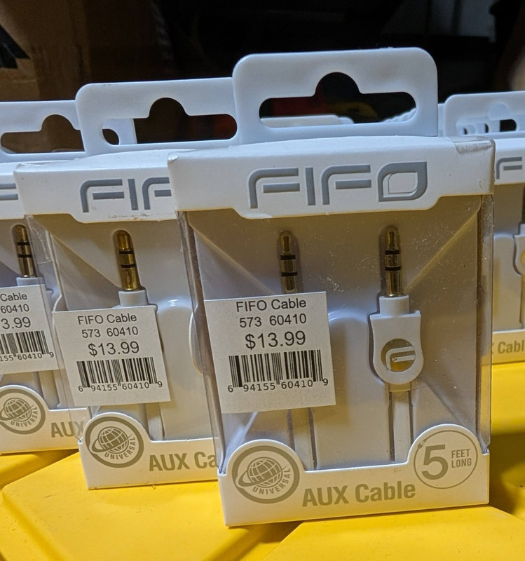 Lot of 3) Fifo Aux Cables New audio mp3 gallery