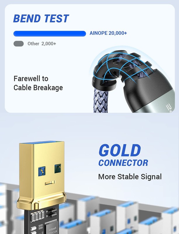 USB 3.0 A to A Male Cable Never Rupture Double End USB Cord Hard Drive 3.3Ft gallery