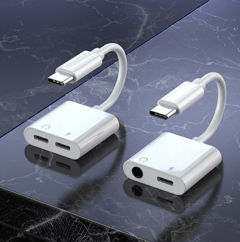 2in1 USB-C to AUX 3.5mm Cable Audio Adapter For S20 S21 S22 S23 S24 S25 Note 8 9 gallery