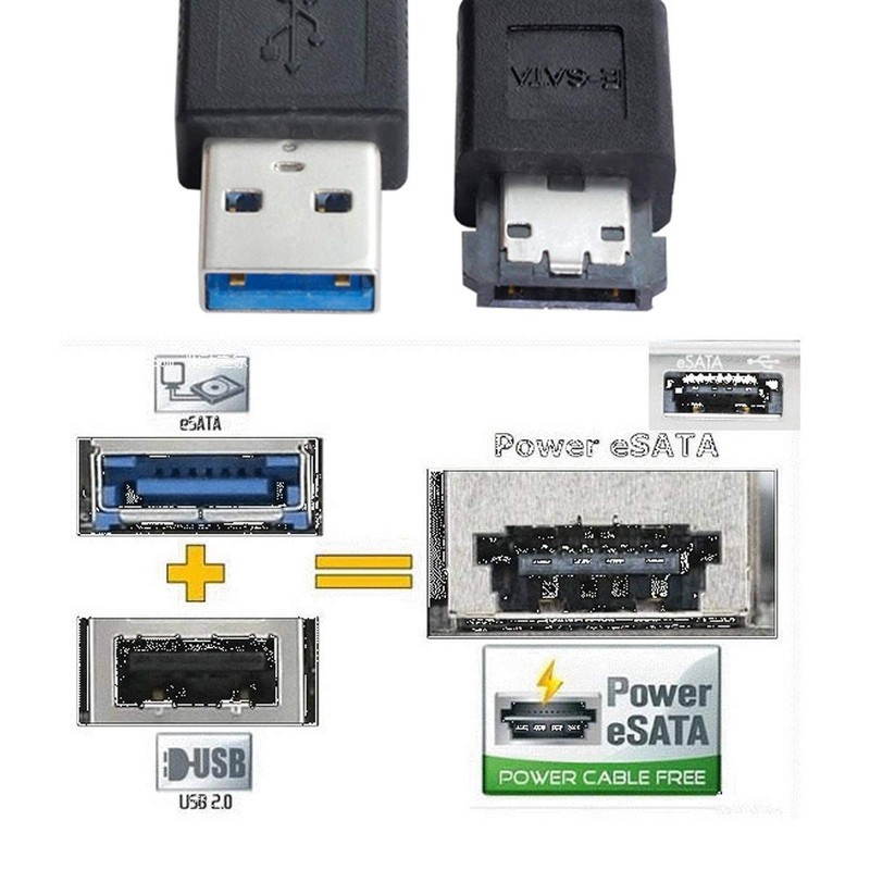 USB 3.0 to eSATA Adapter 6Gbps for Hard Disk, USB 3.0 to eSATA External SATA ... gallery
