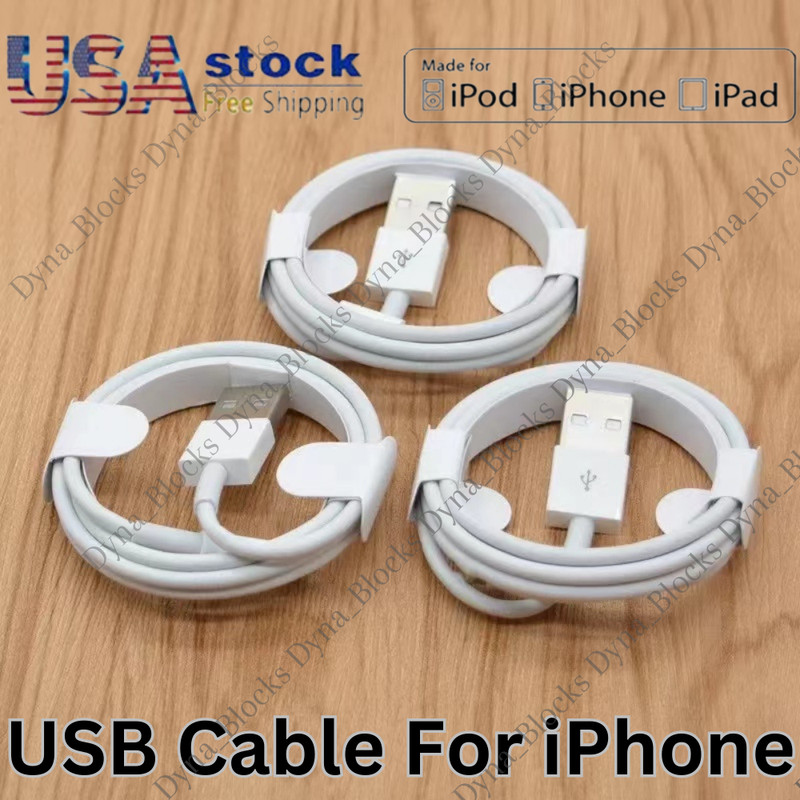 USB Charger Cable Cord For Apple iPhone 5 6 7 8 X XR 11 12 13 14 Pro Max 3FT 6FT