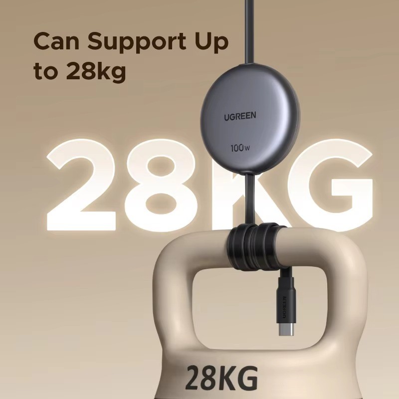 UGREEN 100W USB-C Retractable Charging Cable gallery