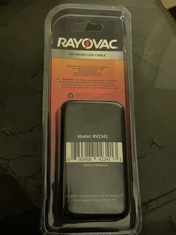 Rayovac Fusion 6ft Braided Micro-USB Charge & Sync Cable White RV2341 gallery