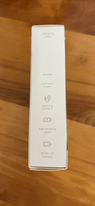 New in unopened package heyday iPhone iPad 6ft charging cable gallery