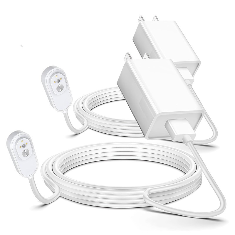 Arlo Camera Charger 2 Pack 10FT Compatible with Arlo Pro 5S 2K, Pro 4, Pro 3,…