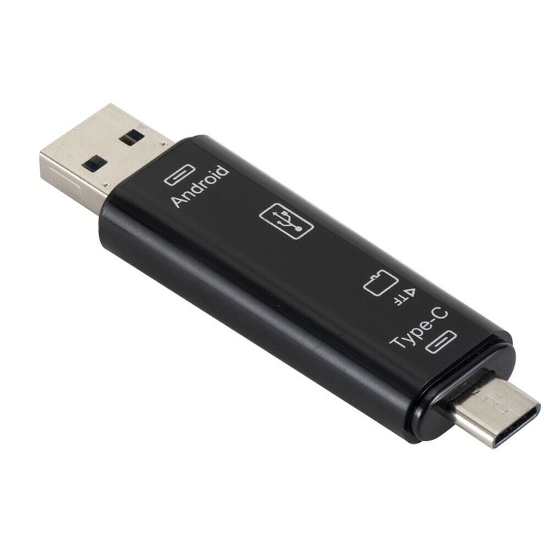 5 in 1 USB Type C / USB / Micro USB SD TF Memory Card Reader OTG Adapter gallery