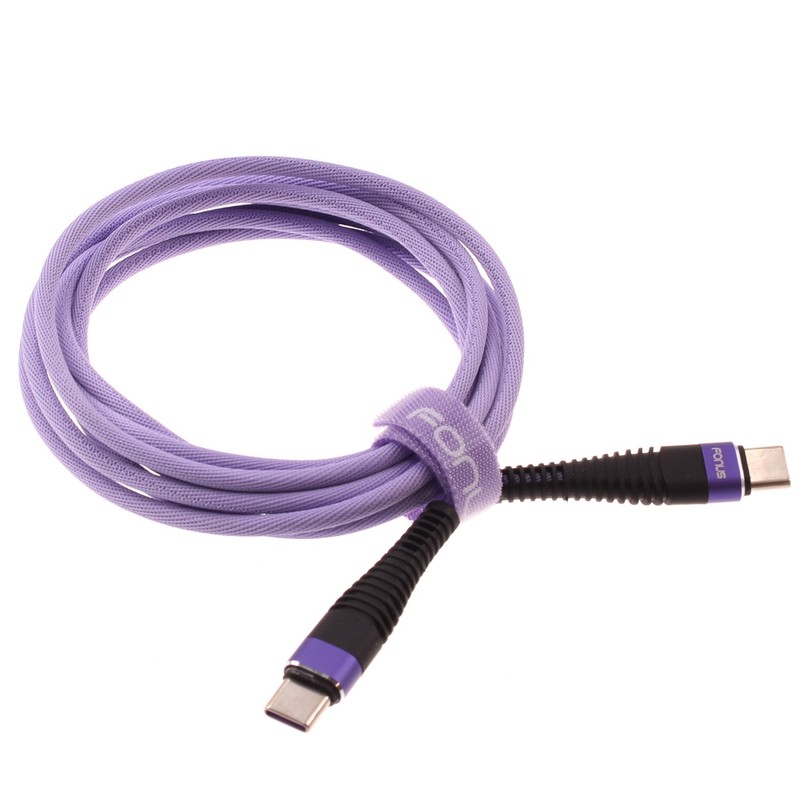 For Galaxy Z Flip 3/4/5/6/7/7 FE - Purple 10ft PD Cable Type-C