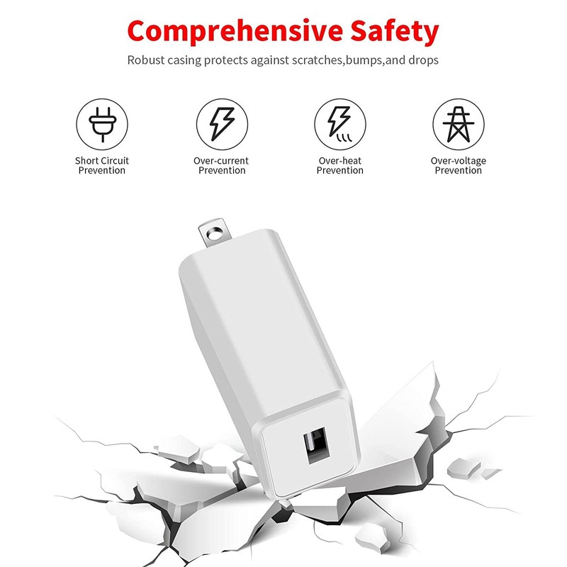 PD 10W 5V 2A USB Jack Wall Power Adapter 5 Volt 2Amp AC Fast Charger Cube US Lot gallery