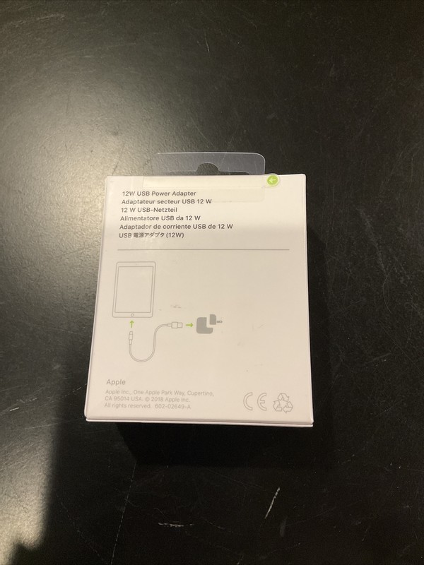 Apple (MGN03AM/A) 12W USB Power Adapter Brand New Never Opened gallery