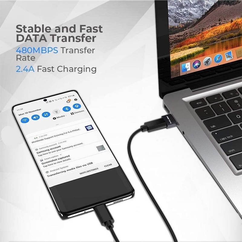USB C Female to USB Male Adapter Type C to USB USB-C to A Converter- 3Pk, Black gallery