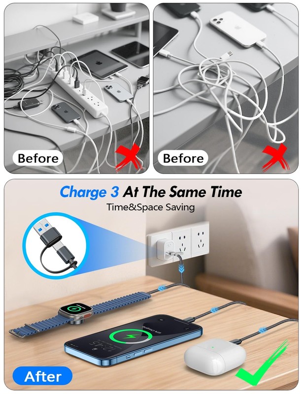 Multi Charging Cable with Watch Charger gallery