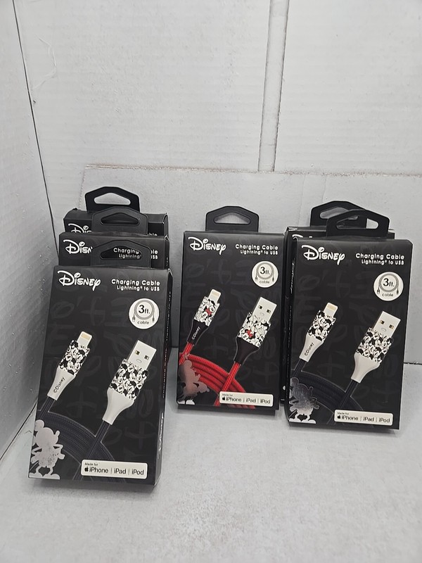 Disney 3ft Charging Cable Apple 6each