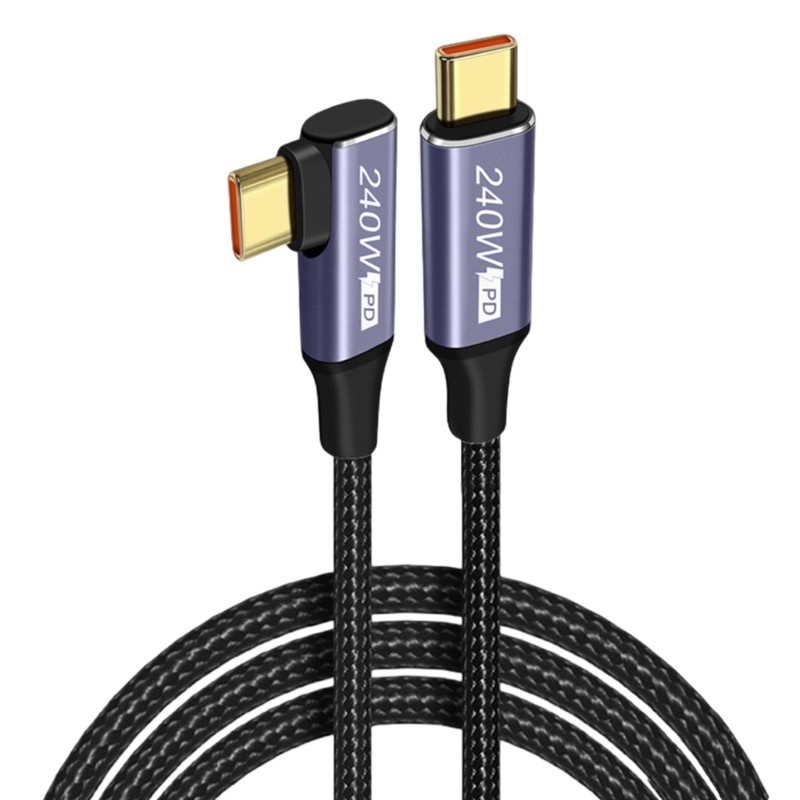 Type-C to Type-C PD240W Fast Charging Cable with Stable EMAKER 480Mbps Data Line