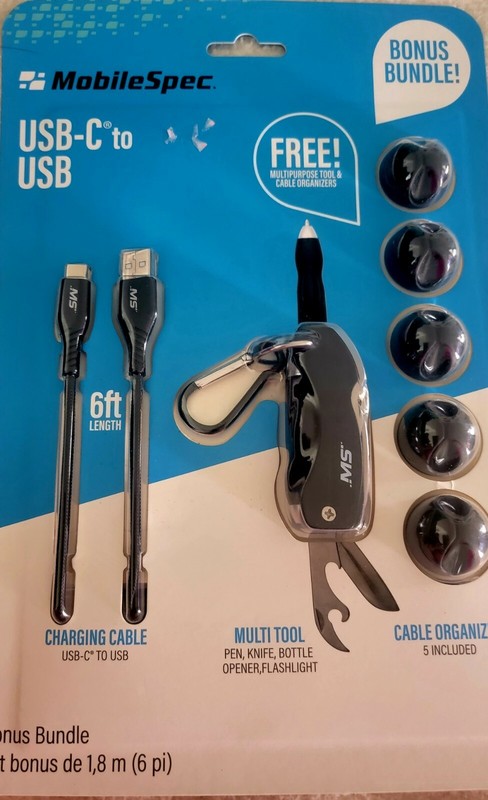 Mobilespec MBSV03102 6ft Usb-c[tm] To Usb Multi-tool Vp