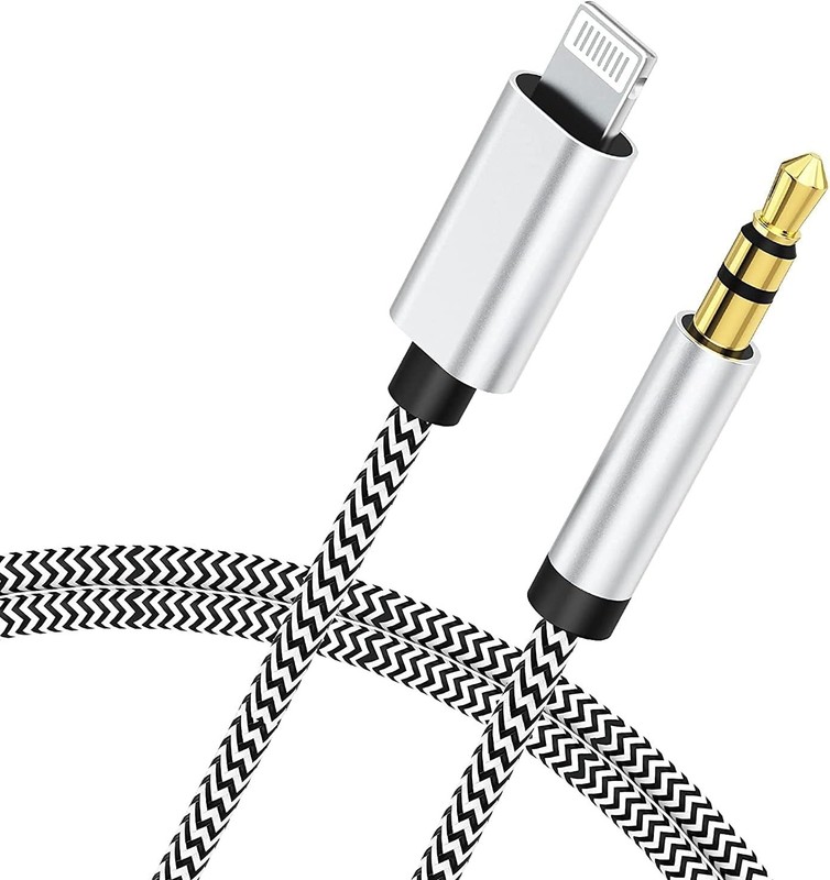 Cable Auxiliar Estéreo Reproducir Música Para iPhone 12 11 XS XR X 8 Plus 7 Pl