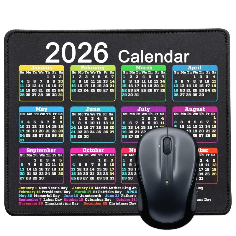 Mouse Pad with Non-Slip Rubber Base, Waterproof Computer Mousepad with Stitch…