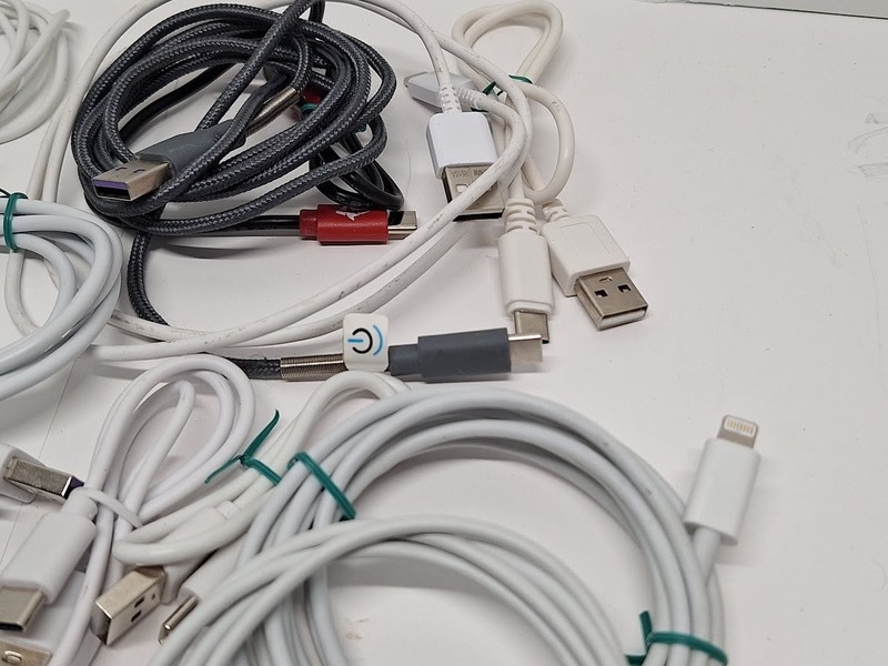 Lot of 30 Assorted USB Charging Cables Cell Phone Charger Cords gallery