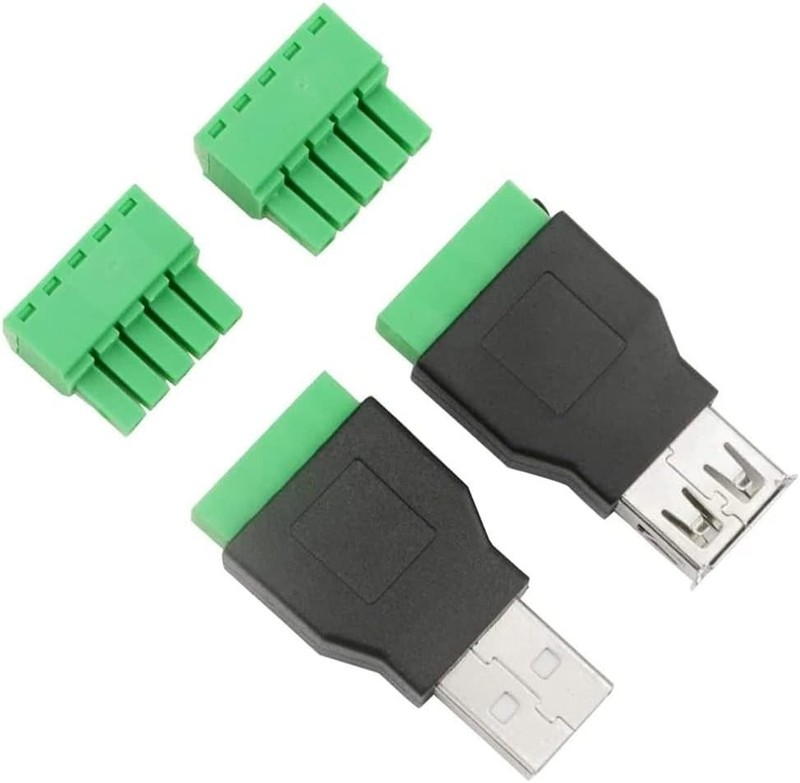USB 2.0 Male/Female to 5 Pin Terminal Block Connectors gallery