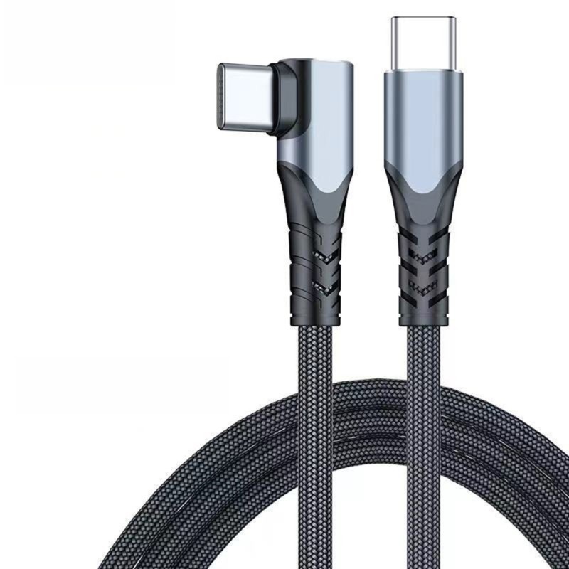 Mobile Phone 90 Degree Quick Charging 100W Fast Charging USB C Male Cable Wire gallery