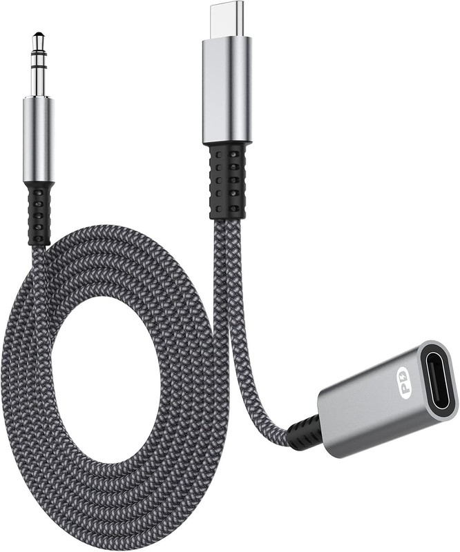 HiFi USB C to 3.5mm Aux Cable with 60W Charging - Universal Compatibility gallery