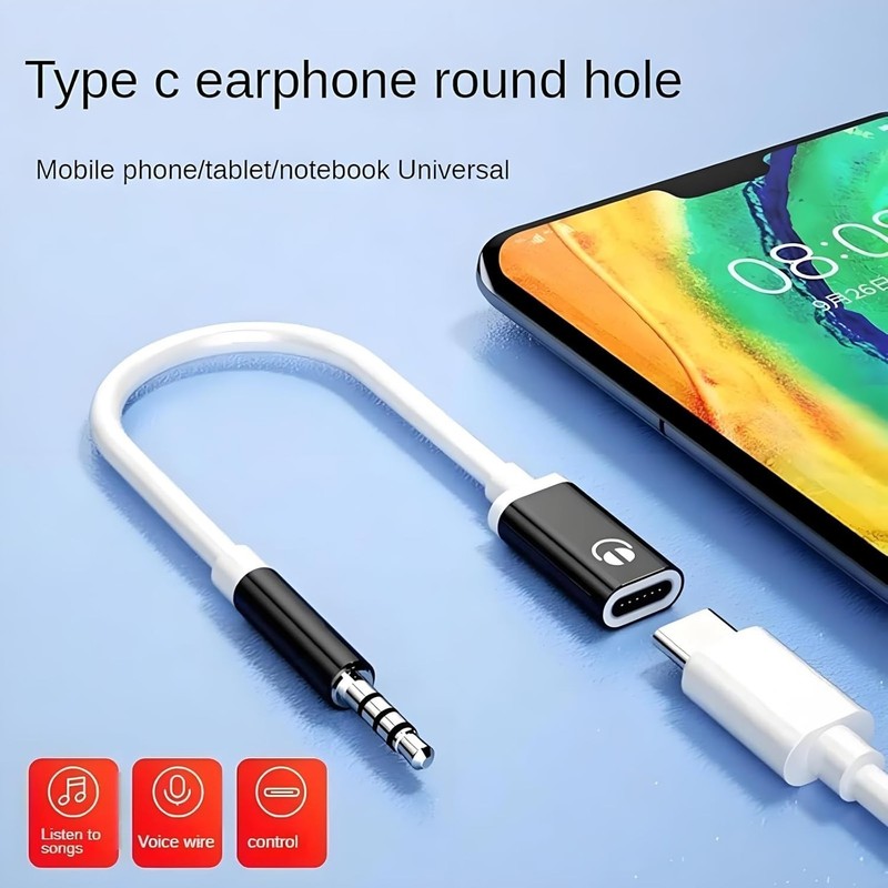 Sleek 3.5mm Male to USB-C Adapter - Connect Headphones with Ease and Flexibility gallery