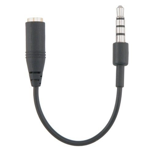 Headphone Adapter for Apple® iPhone® Recessed Jack, 3.5mm Male Female Extension