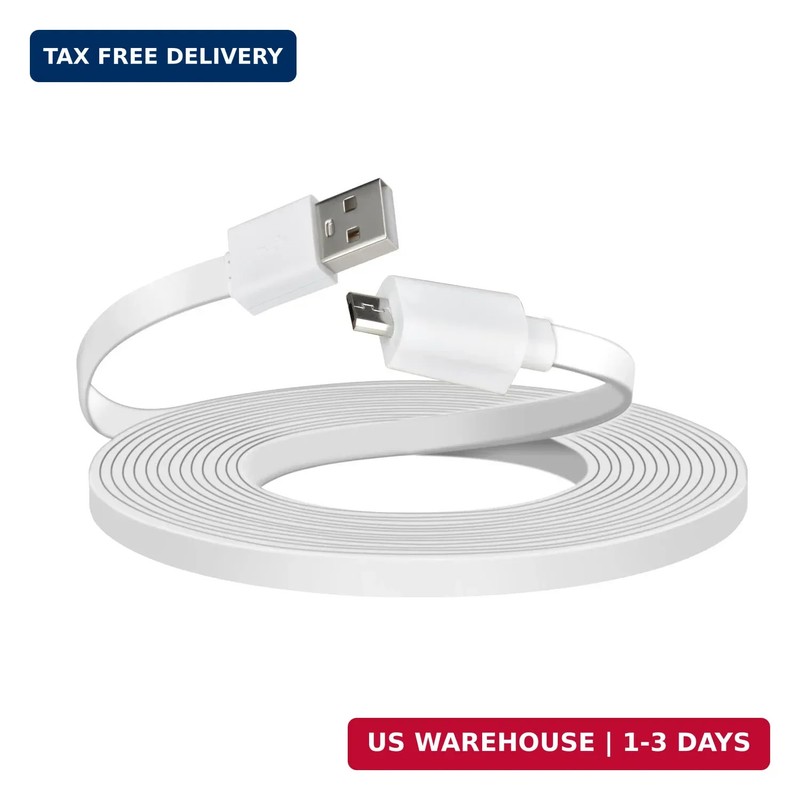 Power Charge Cable Compatible with Indoor Cam(2nd Gen), 20ft Long Charge Cord, N