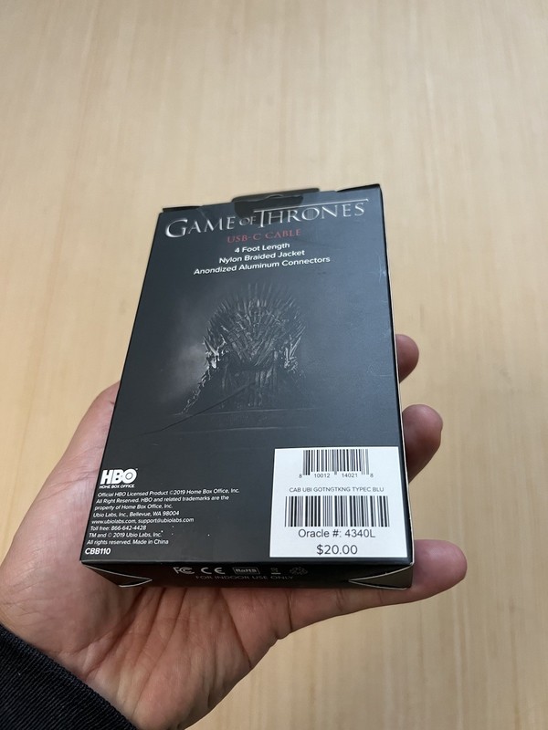 Game Of Thrones The Night King Limited Edition USB C Cable ATT Exclusive gallery