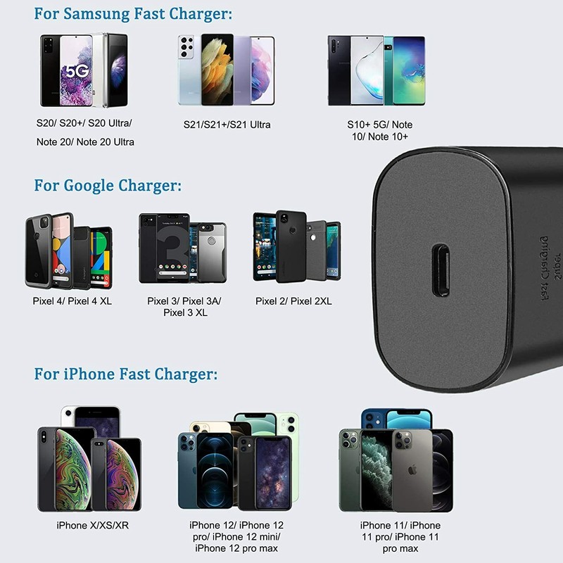 1/2Pcs For Samsung Galaxy A14/A13/A23 5G 25W Type-C PD Wall Fast Charger C Cable gallery