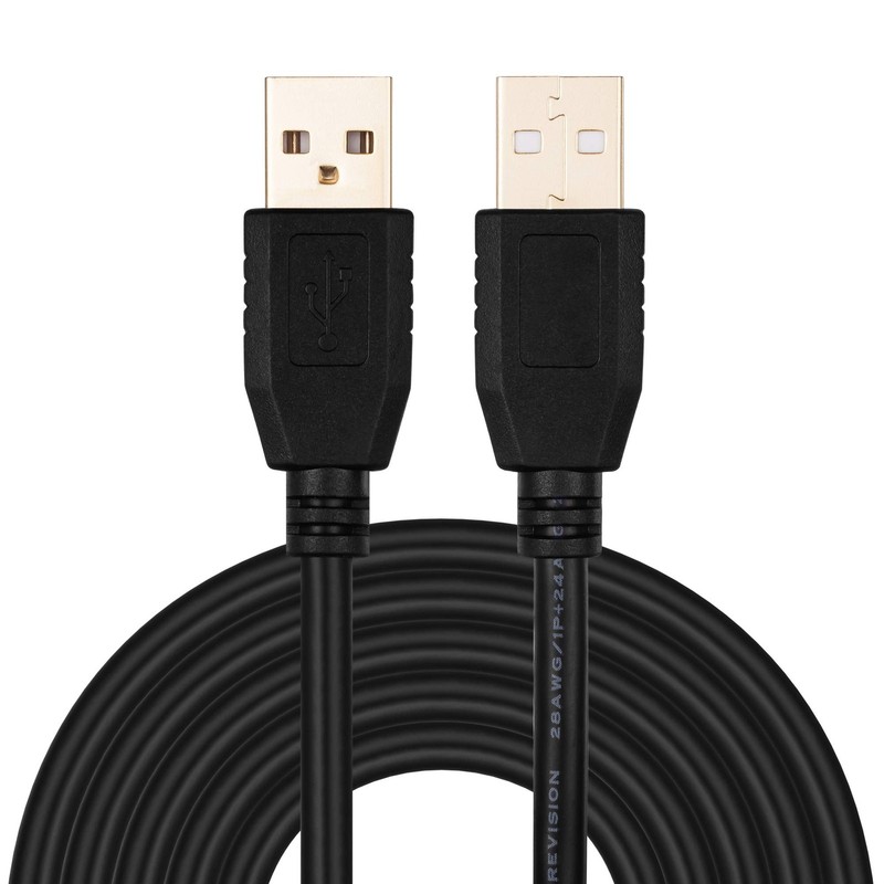 40FT 12M USB A To A Male Cable Double End GoldPlated Connector Camera Cord