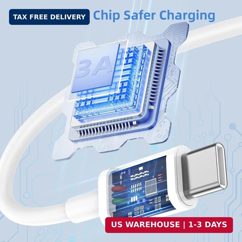 USB to USB C Cable, 2Pack [3FT+6FT] Car Carplay Charging for iPhone 17 Charger C gallery