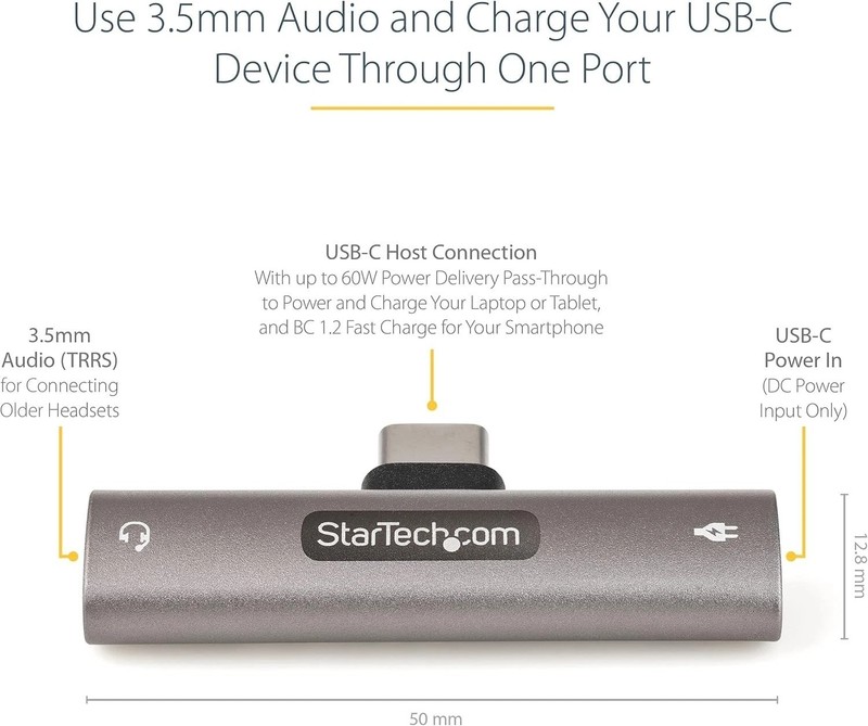 USB-C Audio & Power Adapter - 60W Pass-through gallery