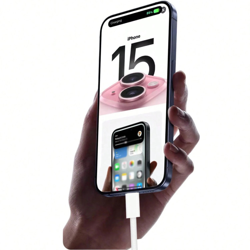 60W USB C to C Fast Charge Cable 3/6/10FT iPhone 17 16 15 Samsung iPad Type C gallery