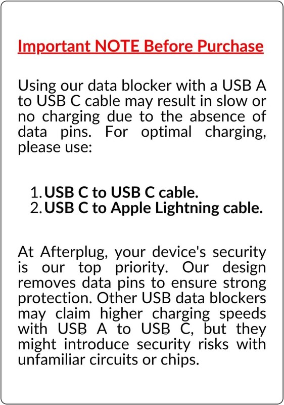 USB-C Data Blocker 2-Pack, Charge Only, 240W PD, Red, Case Friendly Design gallery