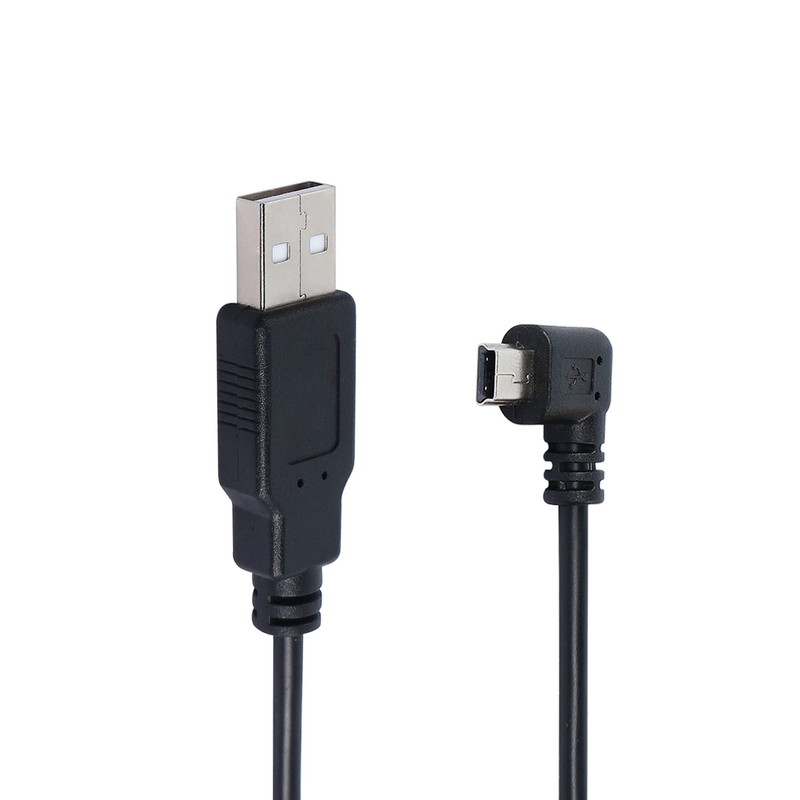 90 Degree Mini USB to USB 2.0 Extension Cable 5Pin B Male Right Angle 1.5m