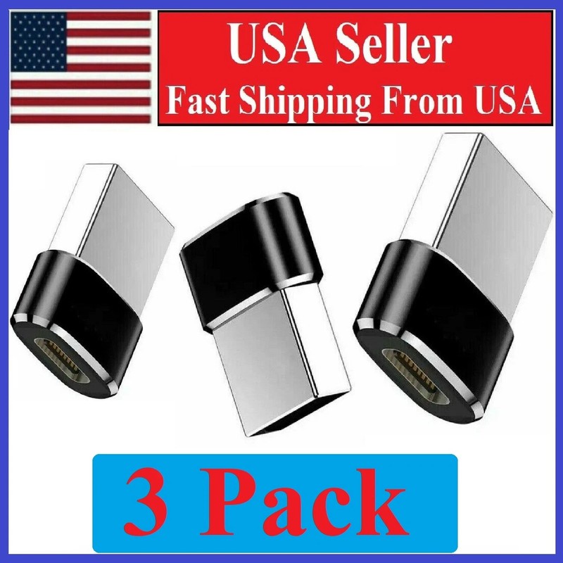3 PACK USB C 3.1 Type C Female to USB 3.0 Type A Male Port Converter Adapter NEW