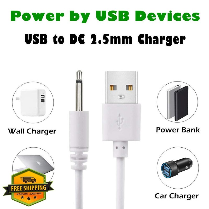 BATSOEASY 2 Pack USB to DC 2.5mm cable gallery