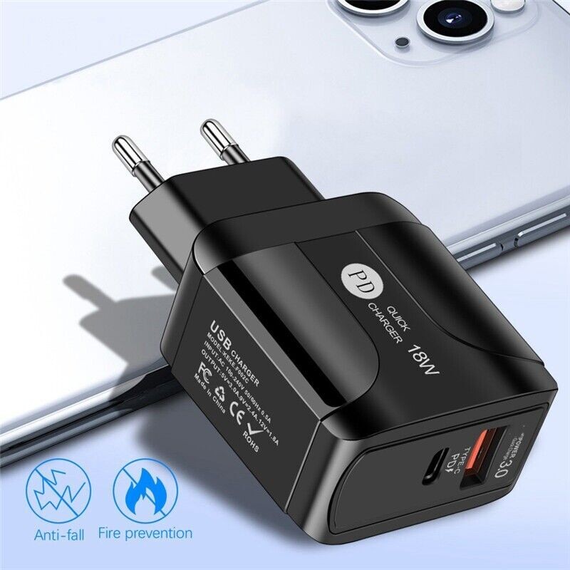 Type C Fast Wall Charger Plug PD PD 18W 20W USB-C Adapter-iPad iPhone 12 Pro Max gallery